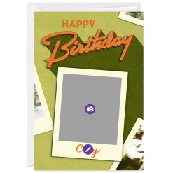 Retro Lettering Custom Birthday Card