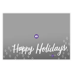 Retro Diamond Flat Holiday Photo Card