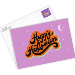 Retro Lettering Custom Halloween Card
