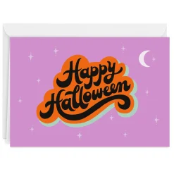 Retro Lettering Custom Halloween Card