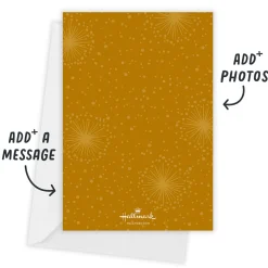 Retro-Style Merry Flat Christmas Photo Card