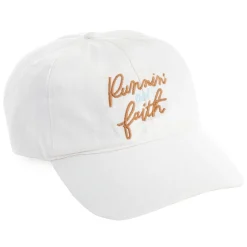 Running on Faith White Baseball Cap