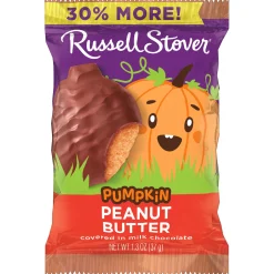 Russell Stover Milk Chocolate Peanut Butter Pumpkin, 1.3 oz.