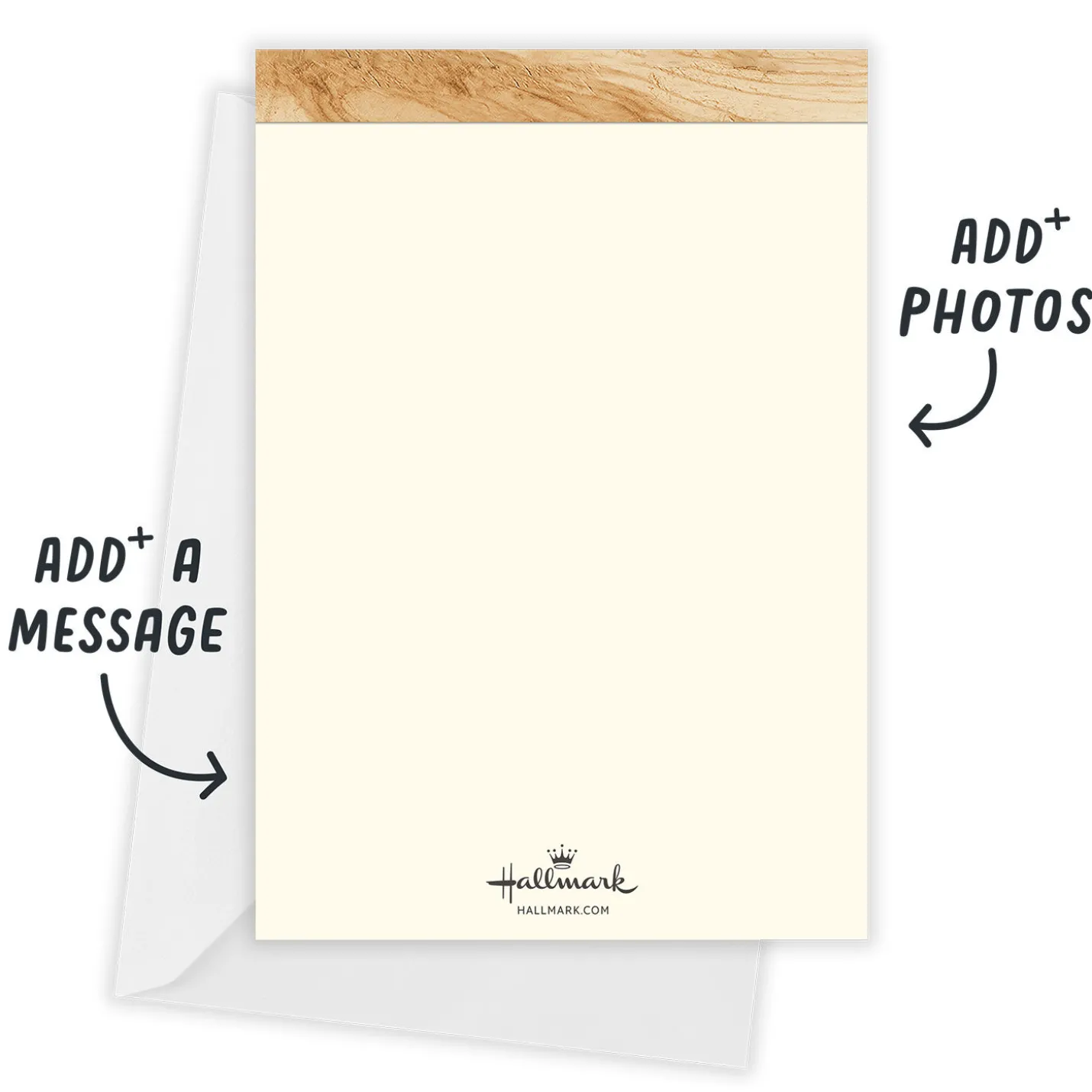 Rustic Frame Photo Collage Flat New Year Photo Card