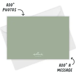Rustic Portrait Wall Flat Holiday Photo Card