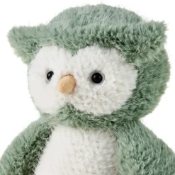 Sage and White Owl Plush, 10"