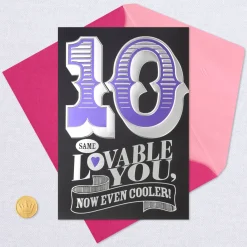 Same Lovable You 10th Birthday Card
