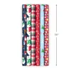 Santa and Friends 6-Pack Assorted Christmas Wrapping Paper Roll Bundle, 180 sq. ft. total