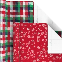 Santa and Friends 6-Pack Assorted Christmas Wrapping Paper Roll Bundle, 180 sq. ft. total