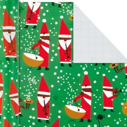 Santa Fun 3-Pack Christmas Wrapping Paper Assortment, 120 sq. ft.