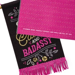 Sassy, Classy, Badassy Birthday Card with Banner