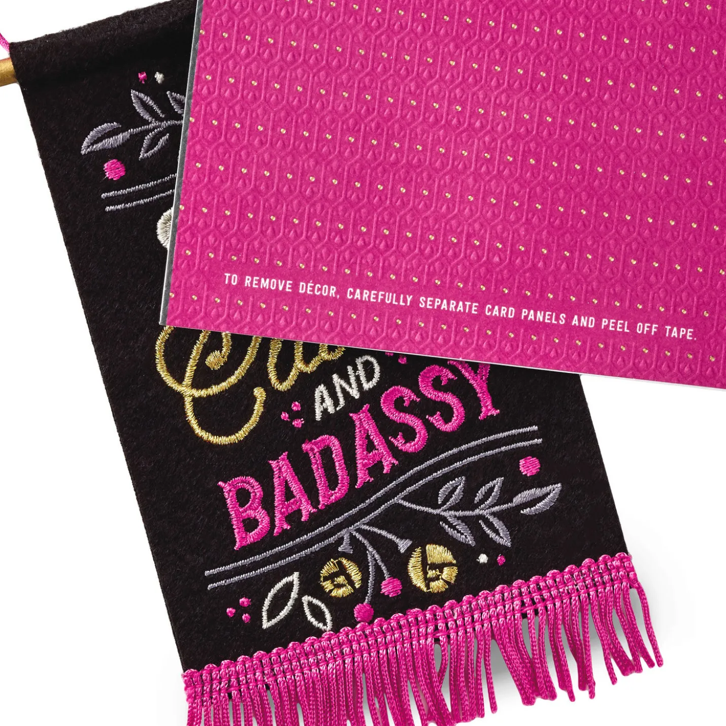 Sassy, Classy, Badassy Birthday Card with Banner