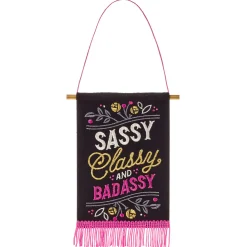 Sassy, Classy, Badassy Birthday Card with Banner