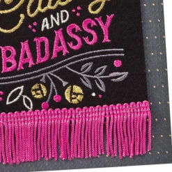Sassy, Classy, Badassy Birthday Card with Banner