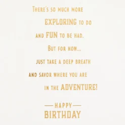 Savor the Adventure 65th Birthday Card