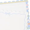 Scallops and Stripes Flat Note Cards in Caddy, Box of 40
