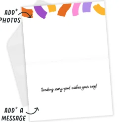 Scary-Good Wishes Custom Halloween Card