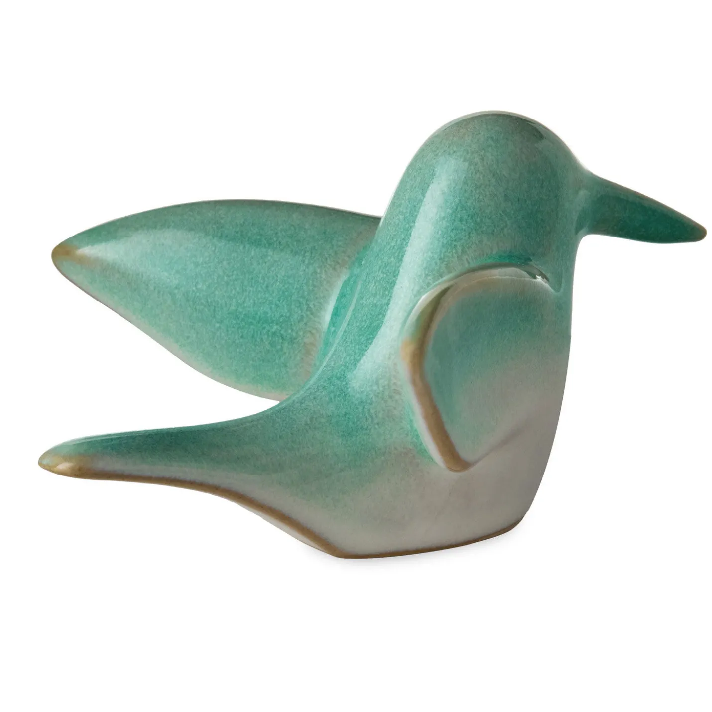 Sculpted Blue and Green Hummingbird Figurine, 1.75"