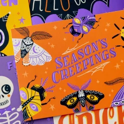 Season's Creepings Assorted Blank Halloween Cards, Pack of 24