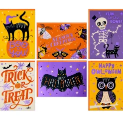 Season's Creepings Assorted Blank Halloween Cards, Pack of 24