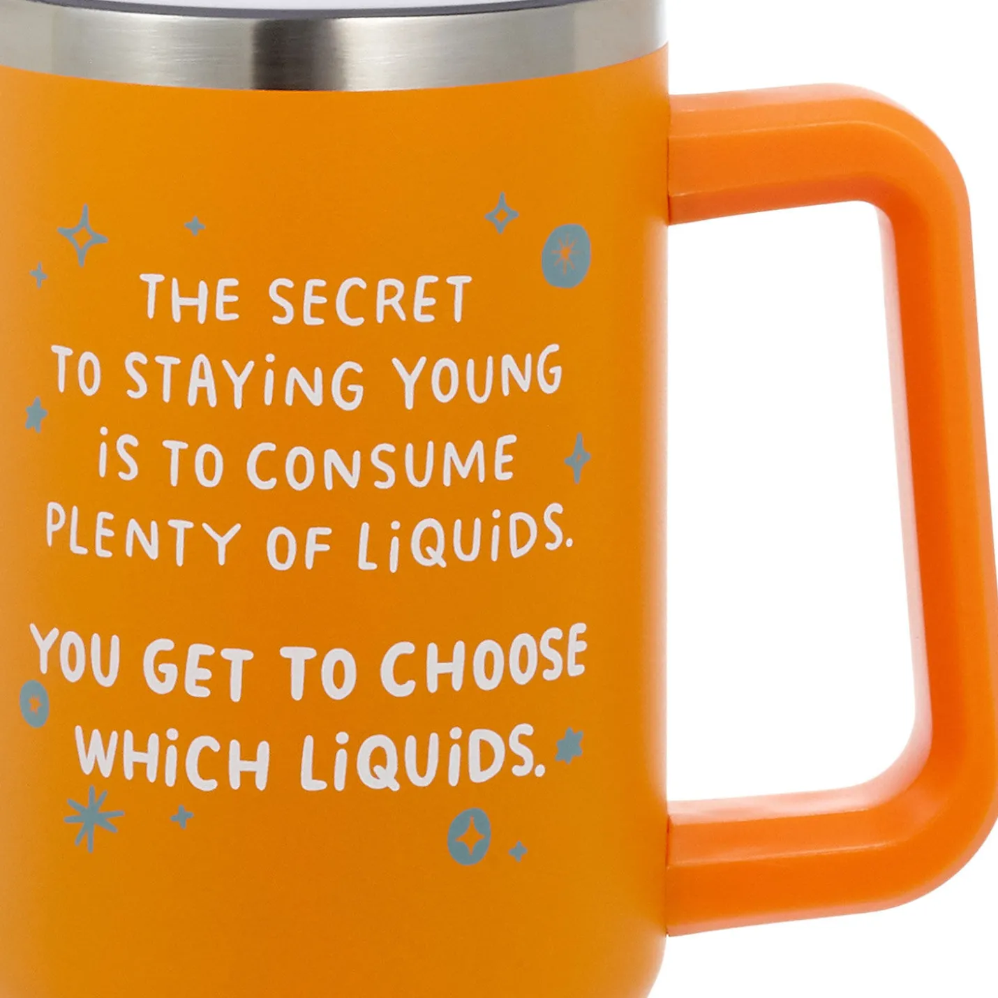 Secret to Staying Young Insulated Travel Cup With Handle, 42 oz.