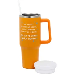Secret to Staying Young Insulated Travel Cup With Handle, 42 oz.