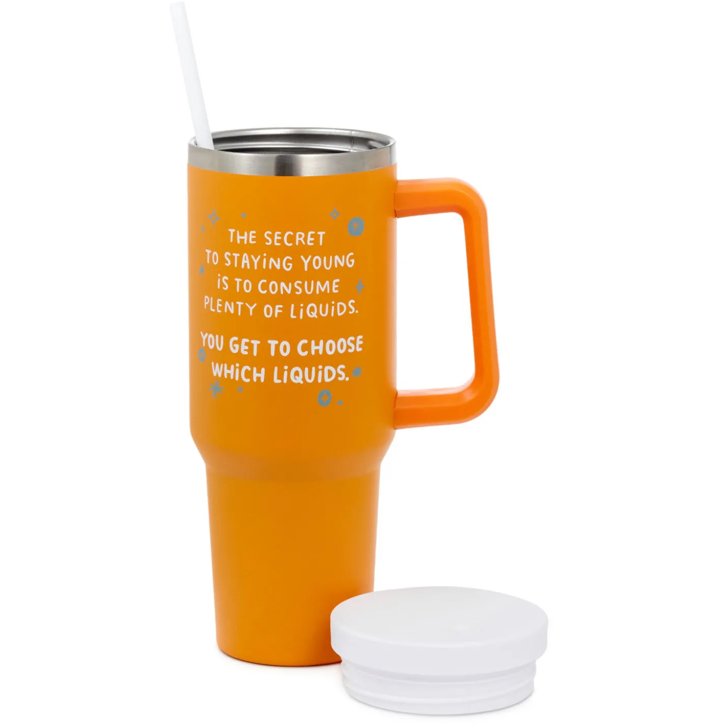 Secret to Staying Young Insulated Travel Cup With Handle, 42 oz.