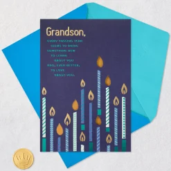 Seeing the World Through Your Eyes Birthday Card for Grandson