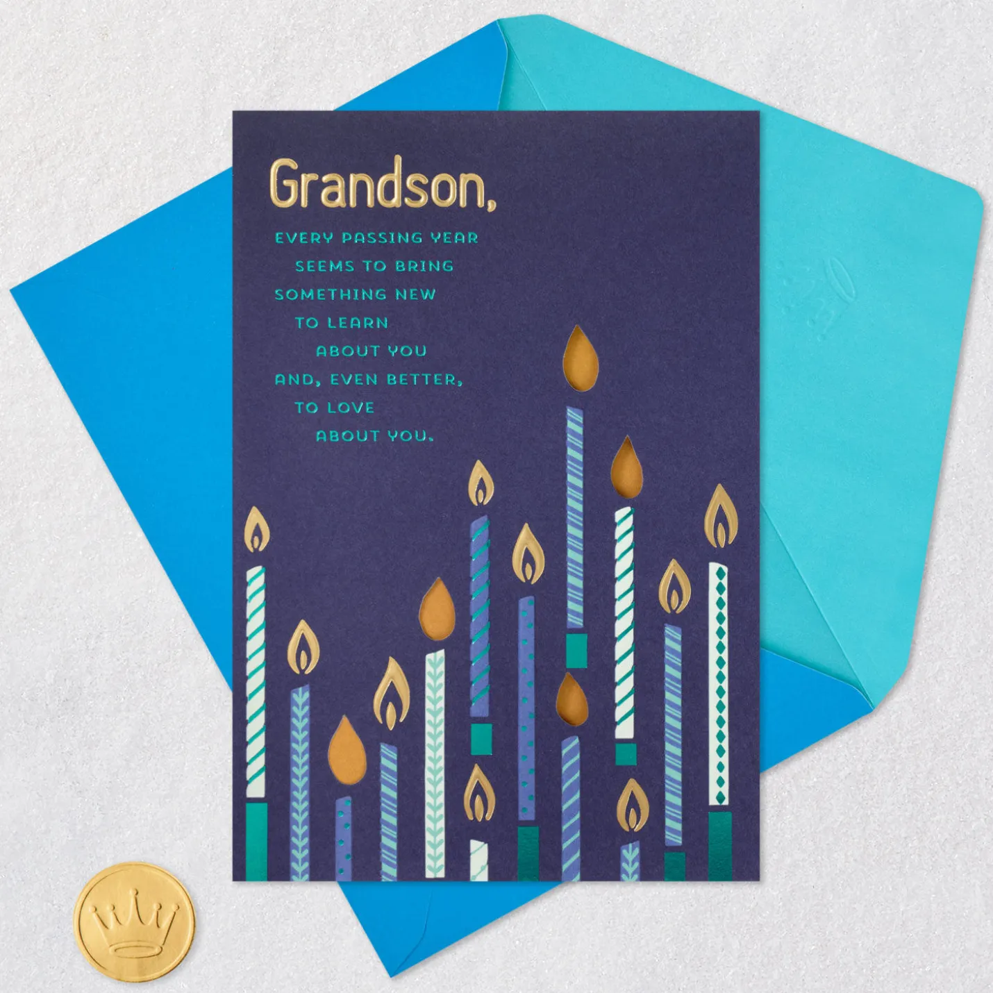Seeing the World Through Your Eyes Birthday Card for Grandson