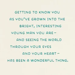 Seeing the World Through Your Eyes Birthday Card for Grandson