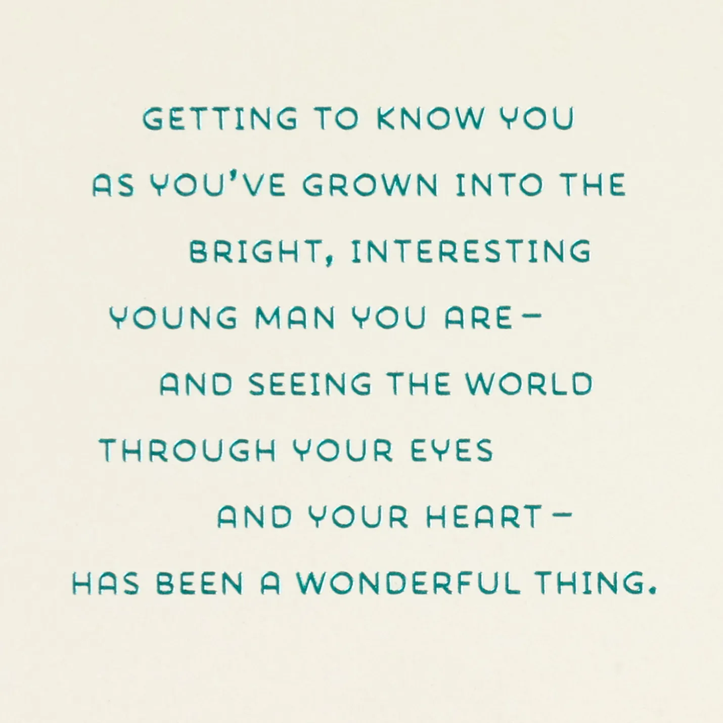 Seeing the World Through Your Eyes Birthday Card for Grandson