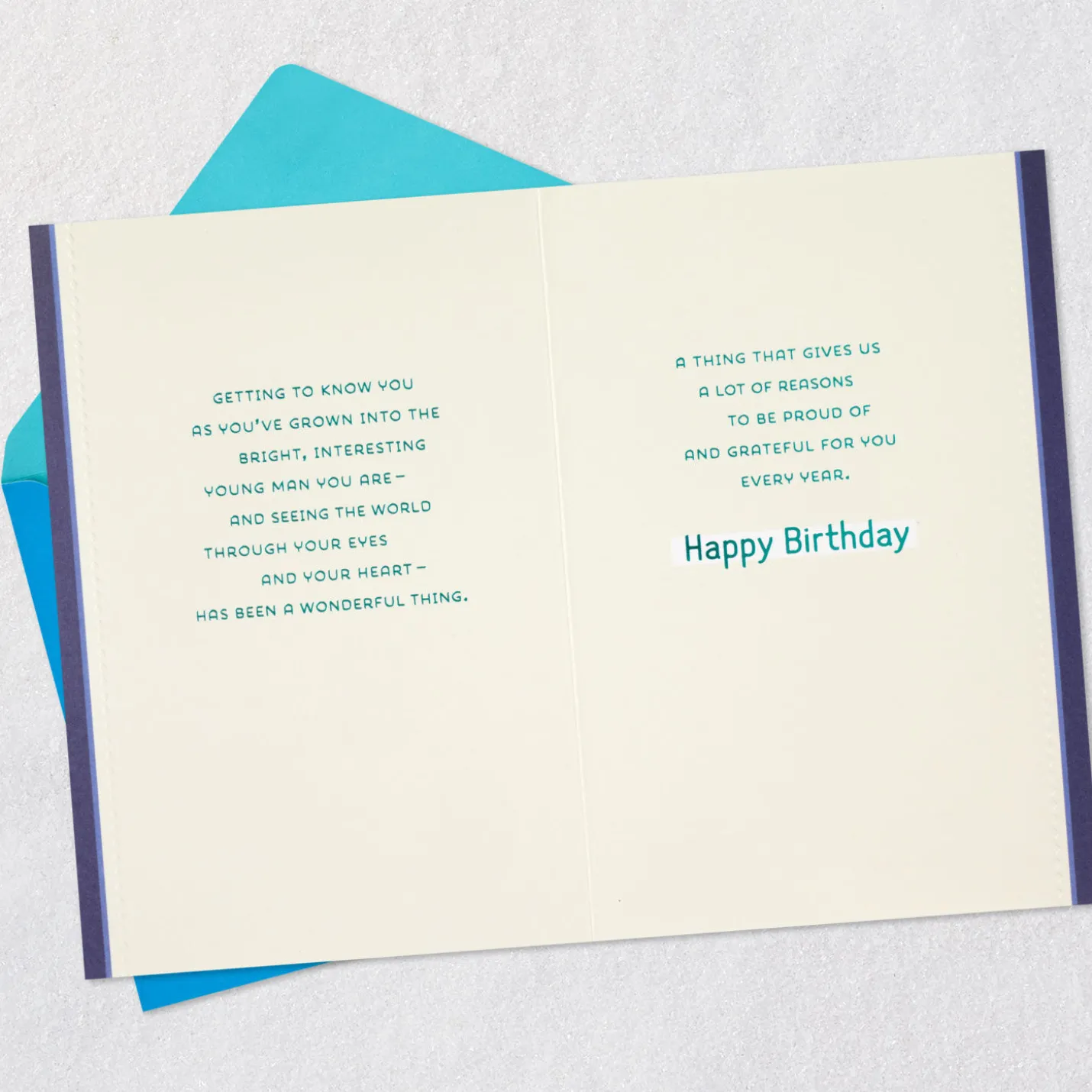 Seeing the World Through Your Eyes Birthday Card for Grandson
