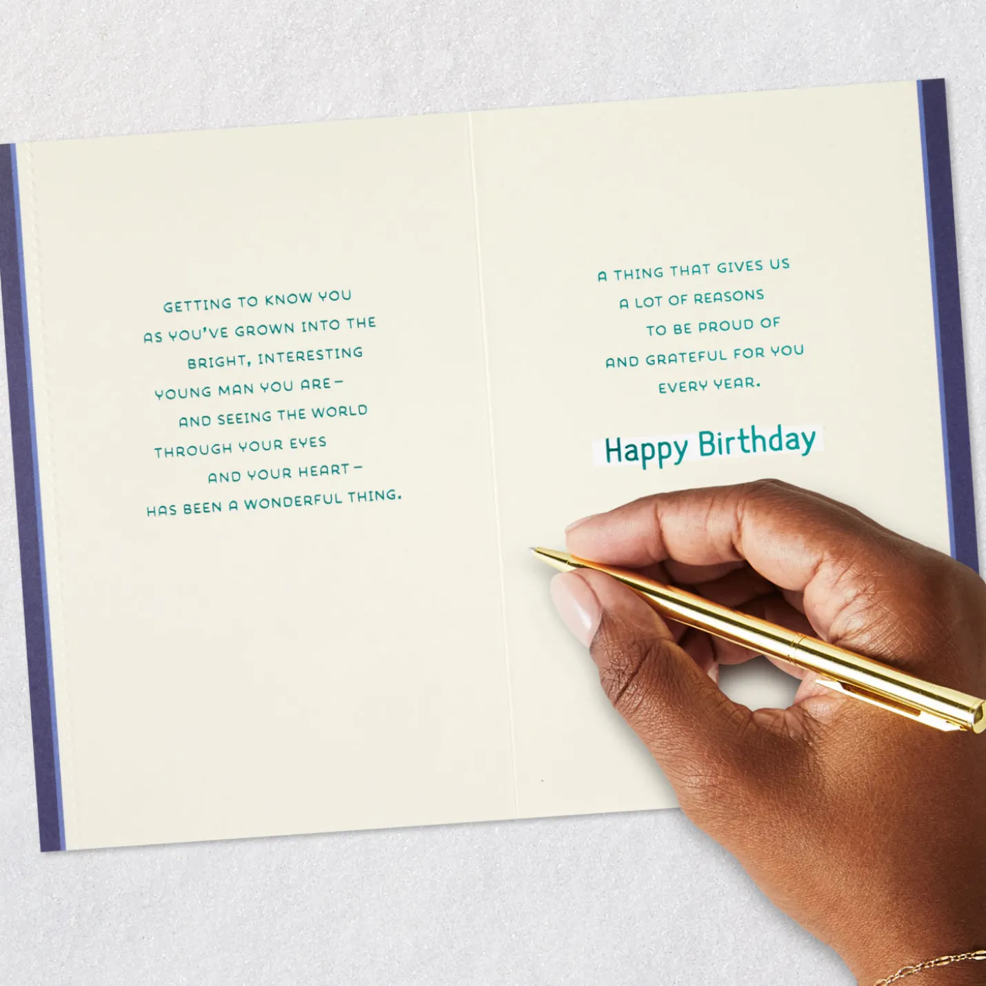 Seeing the World Through Your Eyes Birthday Card for Grandson