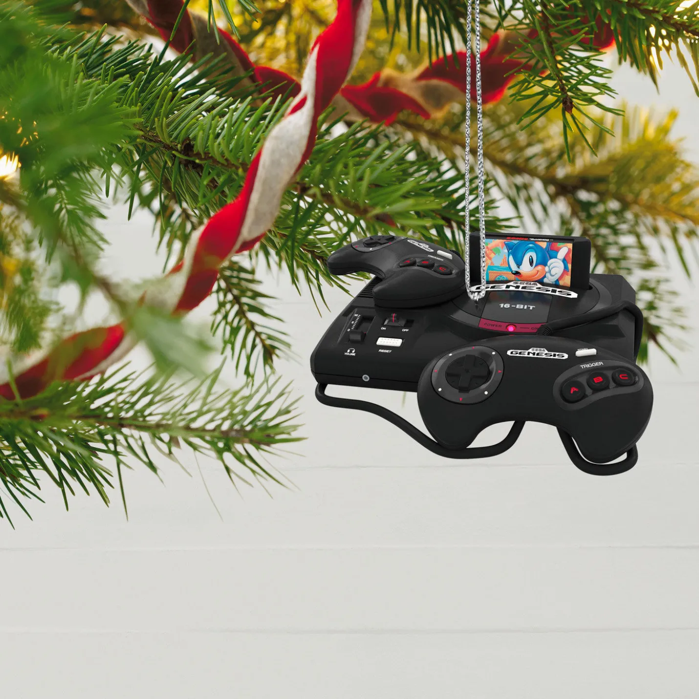 SEGA Genesis Console Ornament With Light and Sound