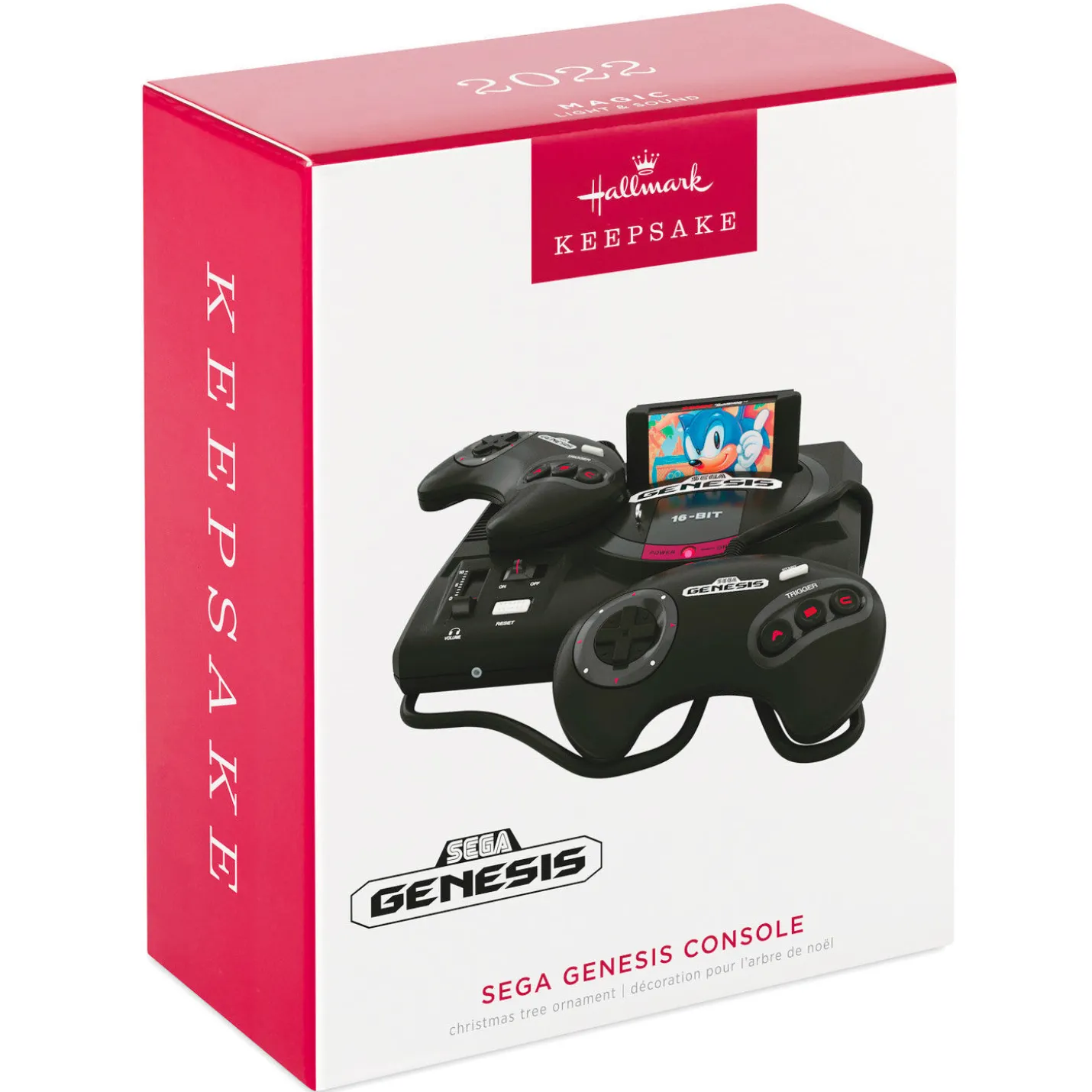 SEGA Genesis Console Ornament With Light and Sound