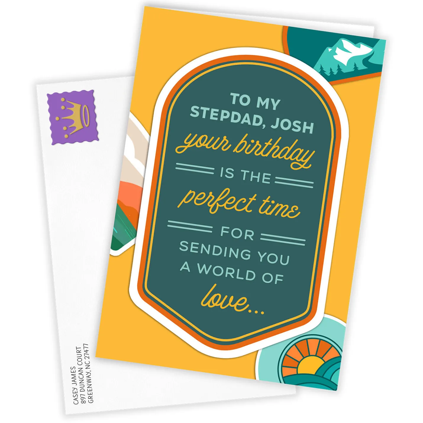 Sending Love Custom Birthday Card