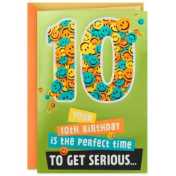 Serious Fun Pop-Up 10th Birthday Card
