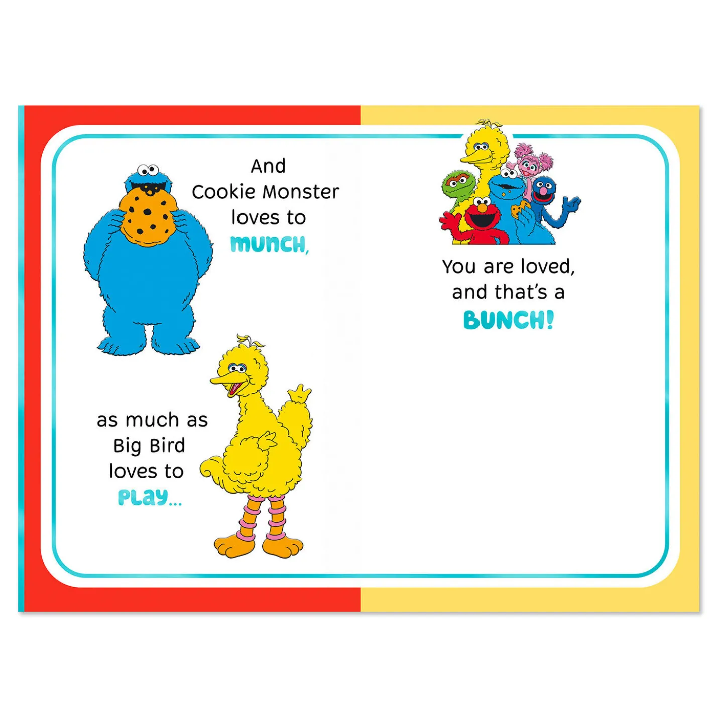 Sesame Street® Loved a Bunch 1st Birthday Card for Granddaughter