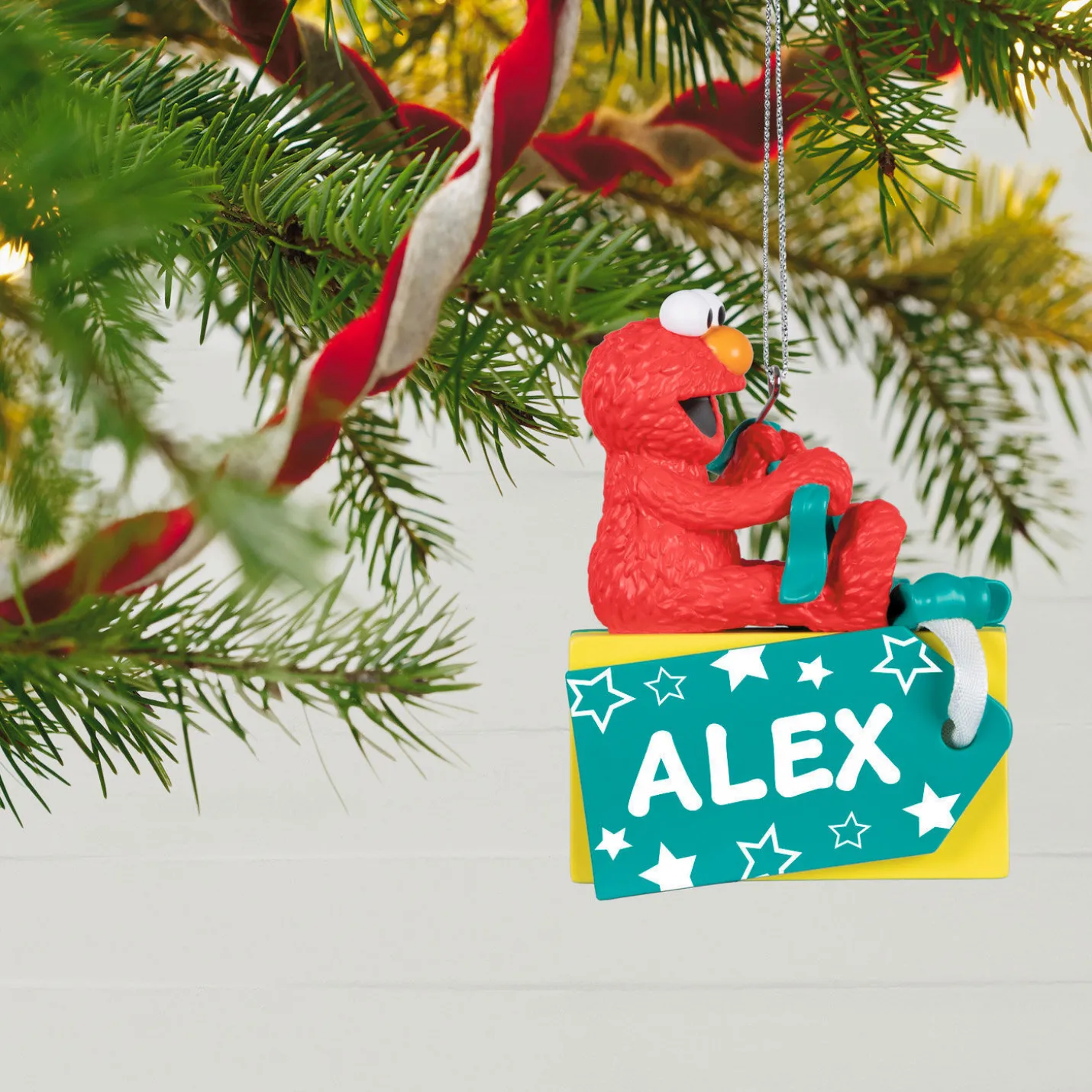 Sesame Street® A Gift From Elmo Personalized Ornament, Custom Text