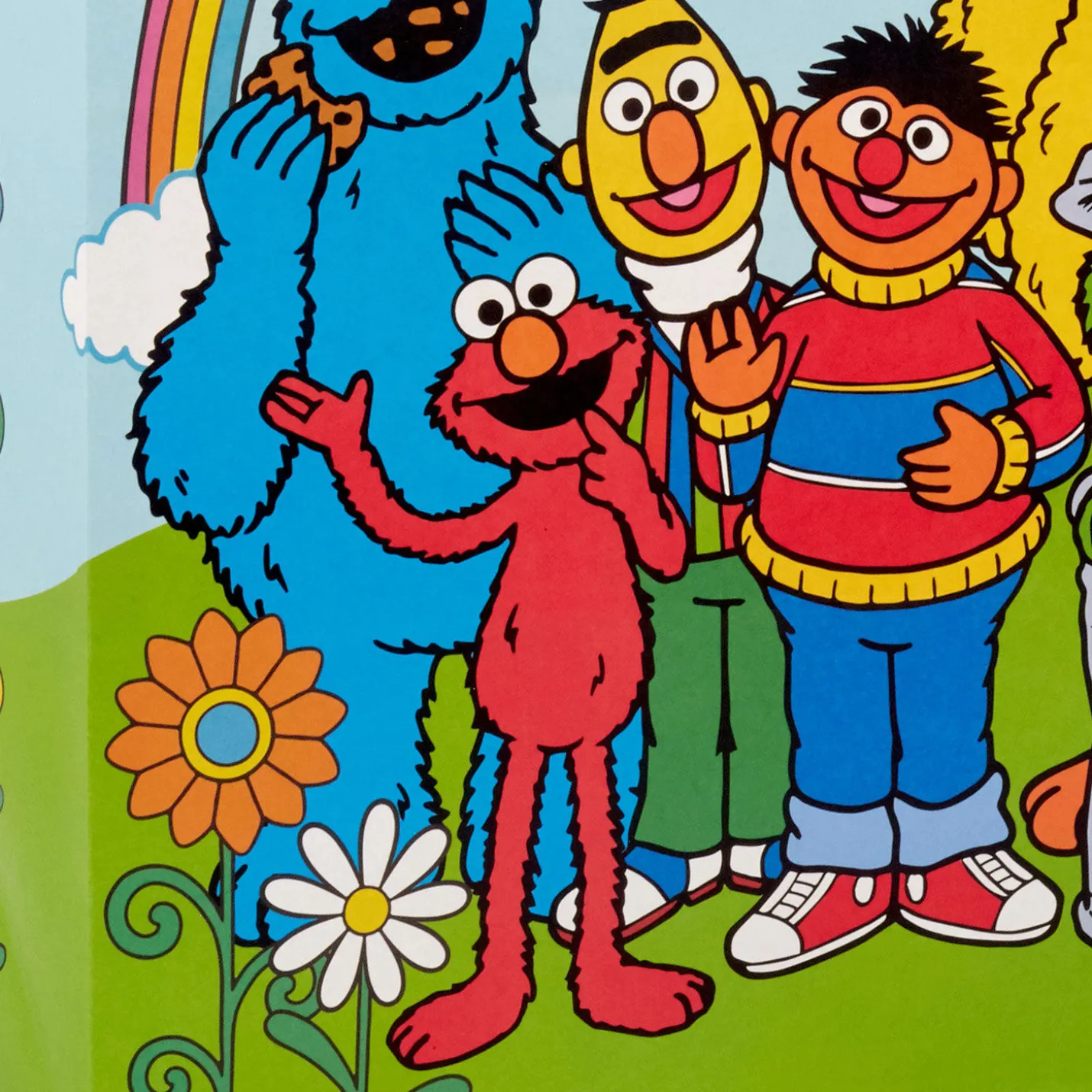 15" Sesame Street Friends Under Rainbow Extra-Deep Gift Bag