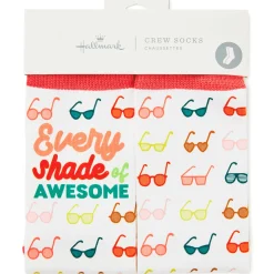 Shades of Awesome Sunglasses Fun Crew Socks