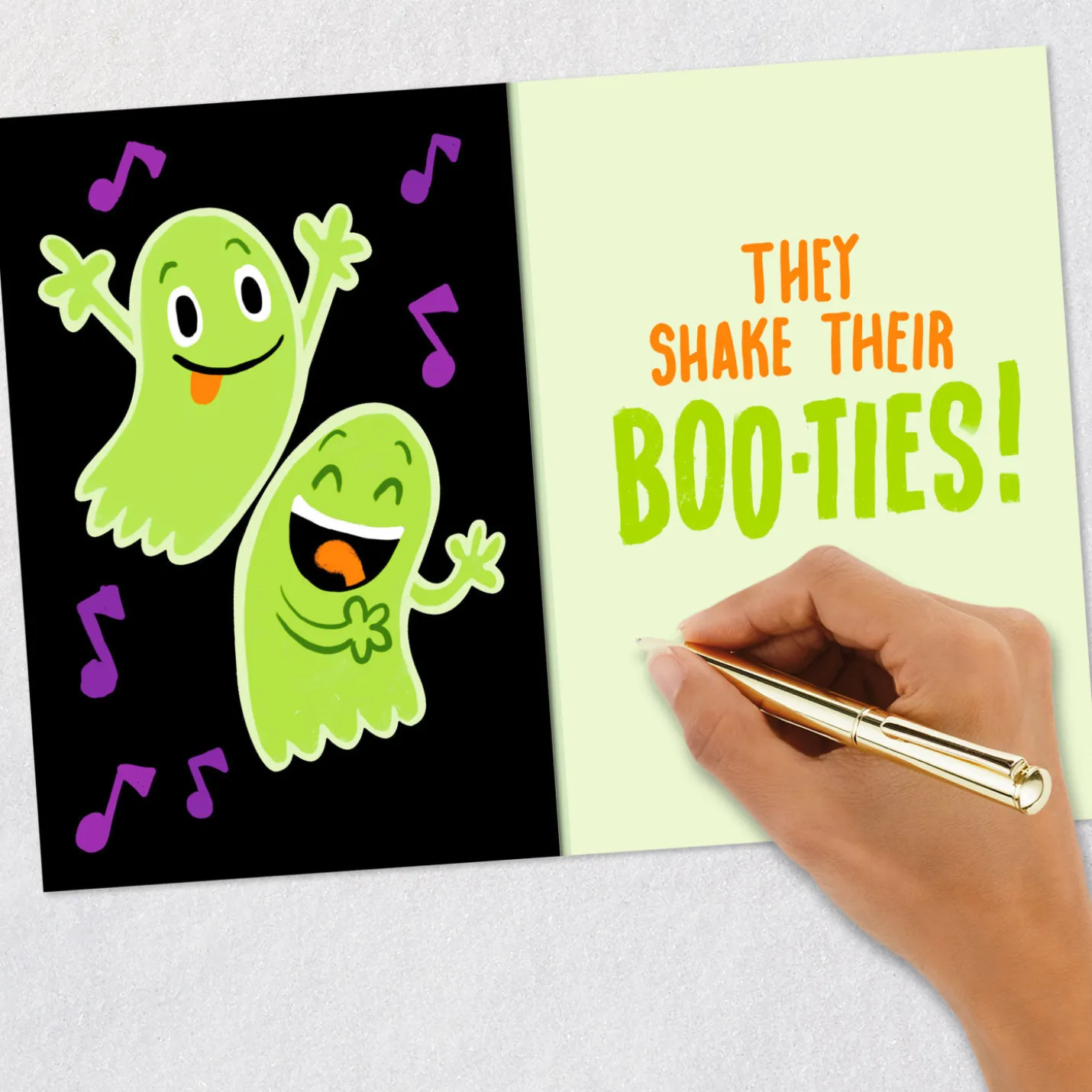 Shaking Their Boo-ties Funny Pop-Up Halloween Card