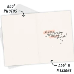 Sharing Life and Love Together Custom Birthday Card