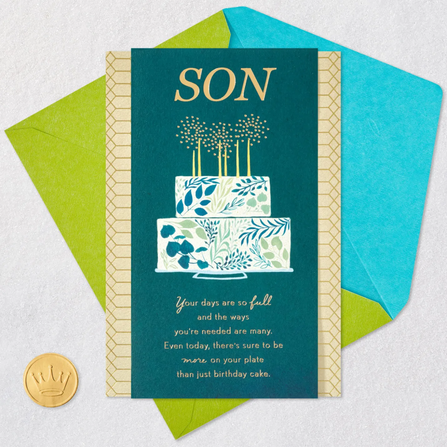 Sharing a Wish With Plenty of Love Birthday Card for Son