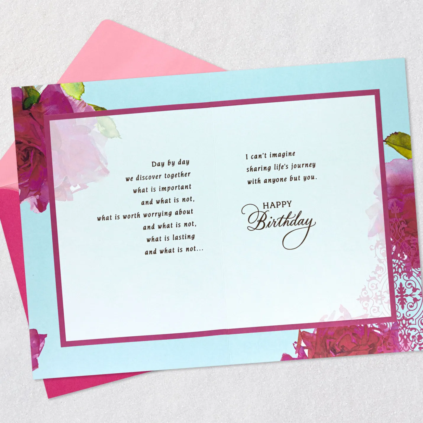 Sharing Life's Journey Birthday Card for Wife