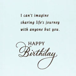 Sharing Life's Journey Birthday Card for Wife