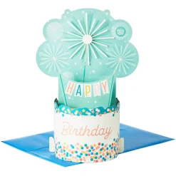 Shine On Cake With Sparklers Musical 3D Pop-Up Birthday Card With Motion