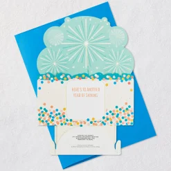 Shine On Cake With Sparklers Musical 3D Pop-Up Birthday Card With Motion