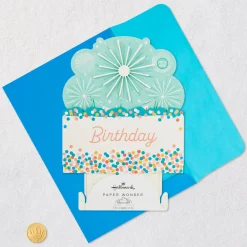 Shine On Cake With Sparklers Musical 3D Pop-Up Birthday Card With Motion