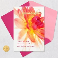 Shine Beautifully Birthday Card for Granddaughter